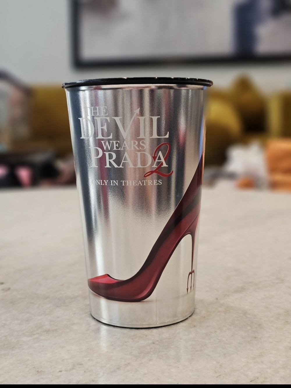 The Devil Wears Prada Promotional Tumbler - Silver with Red High Heel